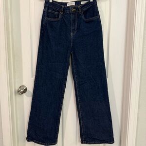 Cotton On Dark Blue Wide Leg Jeans